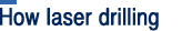 레이저 드릴 가공방식
